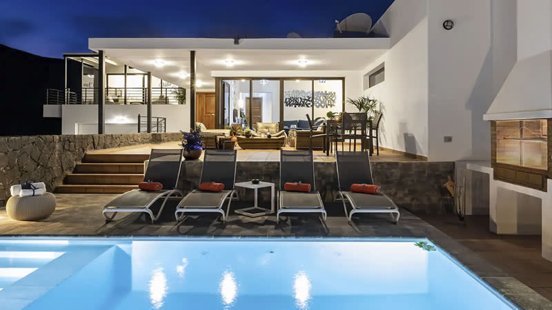 Villa de lujo en alquiler macher lanzarote 
