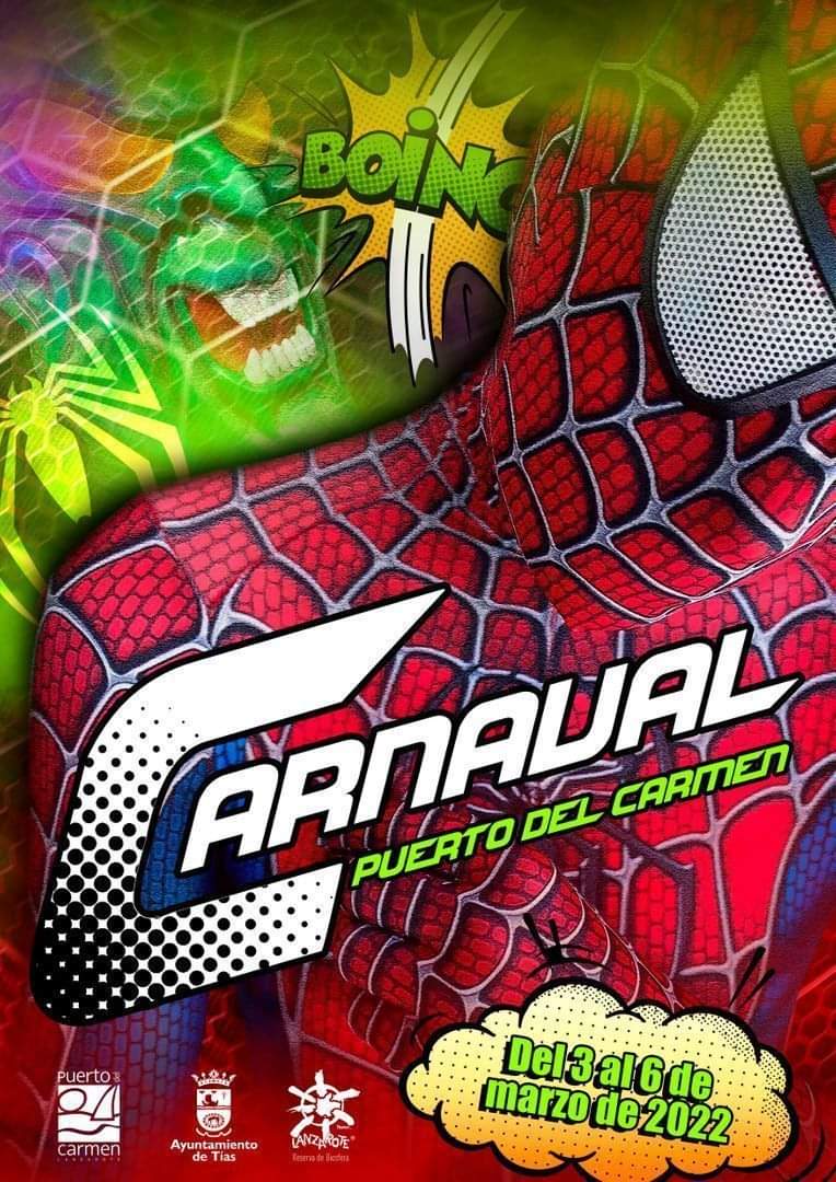 cartel de carnaval puerto del carmen 2022 lanzarote